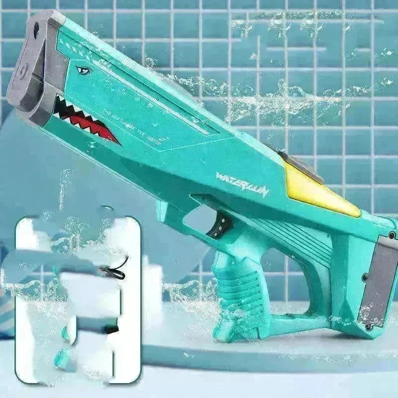 Electric Water Gun Shark Toy: High Pressure Outdoor Beach Fun! - EX-STOCK CANADA