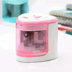 Electric pencil sharpener: child-safe, learning stationery for primary school. - EX-STOCK CANADA
