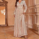 Elegant Dinner Sequined Long Sleeve V-neck High Waist Evening Dress EX-STOCK Canada 