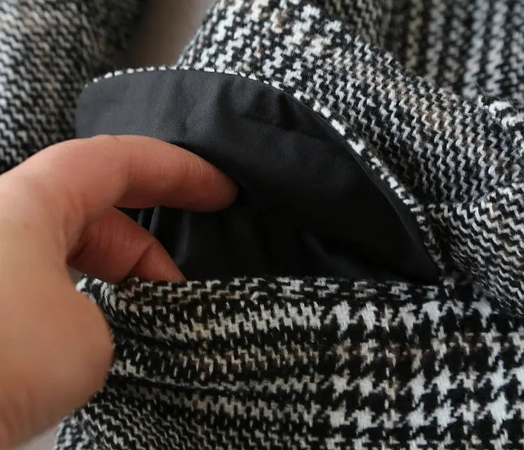 Elegant Luxury Business Office Corporate Tweed Plaid Skirt suit Outfit set 2pcs - EX-STOCK Canada