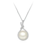 Elegant Natural Shell Pearls White Pearl Pendant Necklace - EX-STOCK Canada
