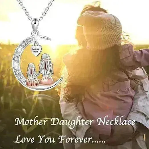 Elegant Pendant Crescent Necklace Simple - EX-STOCK Canada