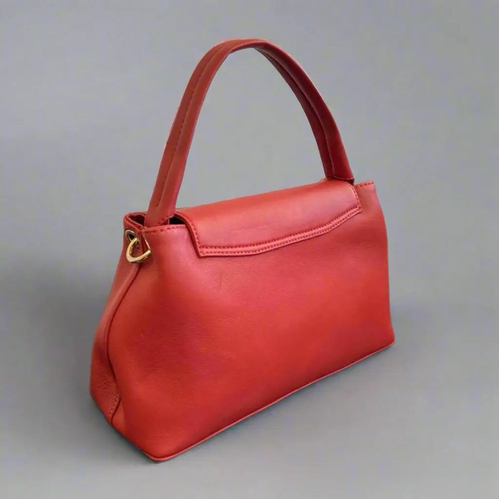 Bolso elegante de cuero de oveja con asa y solapaEX-STOCK Canada 