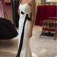 Elegant Simple Strapless White Slit Long Dress - EX-STOCK Canada