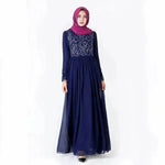 Embroidered Arab Lace Long Sleeve Dress - EX-STOCK Canada