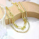 European And American Accessories Stitching Mixed Color Zircon Necklace - EX-STOCK CANADA