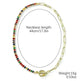 European And American Accessories Stitching Mixed Color Zircon Necklace - EX-STOCK CANADA