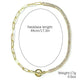 European And American Accessories Stitching Mixed Color Zircon Necklace - EX-STOCK CANADA