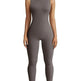 European And American Style Women Yoga Slim Rib Sleeveless Sports Jumpsuit - EX-STOCK Canada