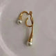 European and American pearl ear clip female irregular ear hook - EX-STOCK CANADA