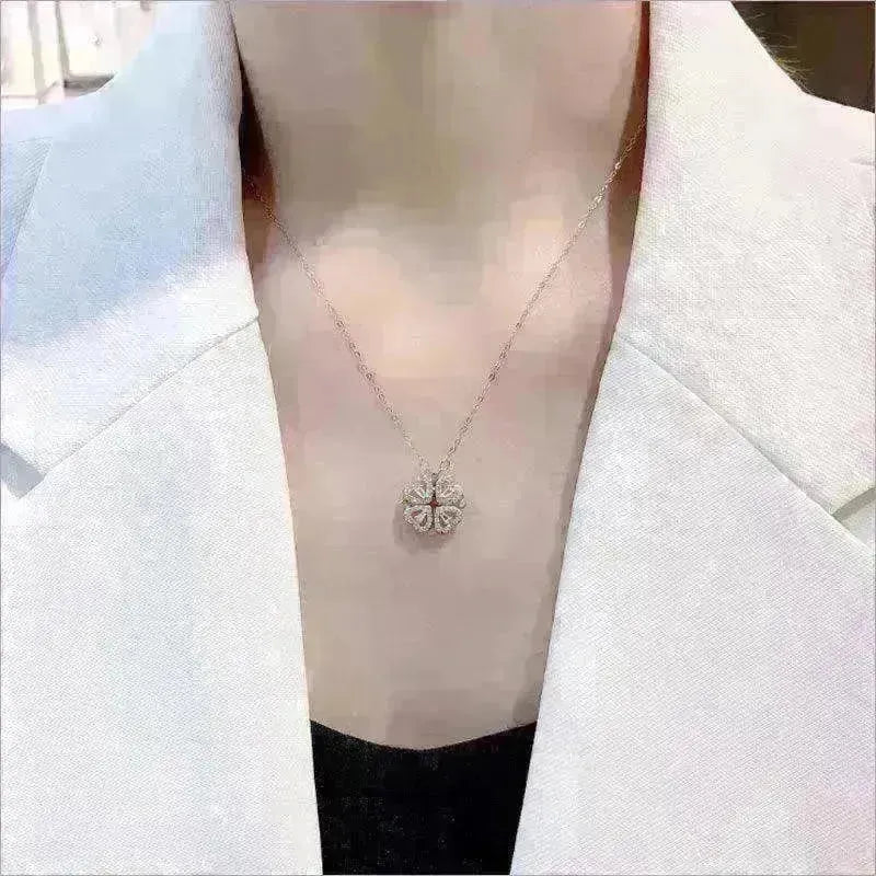 Explosive Style Detachable Deformed Four leaf Clover Women Necklace - EX-STOCK CANADA