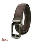 Fake Needle Belt Automatic Buckle Men Cowhide - EX-STOCK Canada