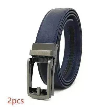 Fake Needle Belt Automatic Buckle Men Cowhide - EX-STOCK Canada