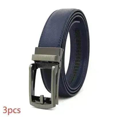 Fake Needle Belt Automatic Buckle Men Cowhide - EX-STOCK Canada