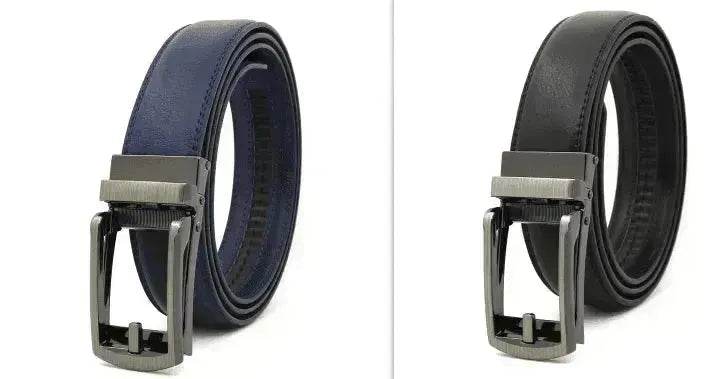 Fake Needle Belt Automatic Buckle Men Cowhide - EX-STOCK Canada