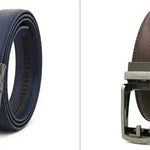 Fake Needle Belt Automatic Buckle Men Cowhide - EX-STOCK Canada