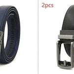 Fake Needle Belt Automatic Buckle Men Cowhide - EX-STOCK Canada