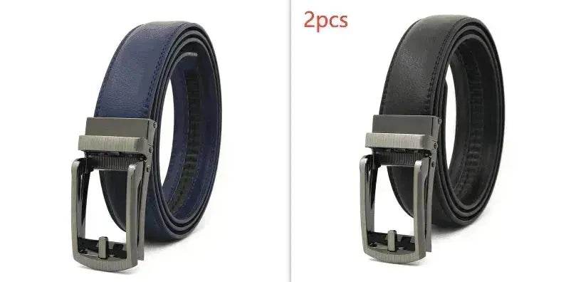 Fake Needle Belt Automatic Buckle Men Cowhide - EX-STOCK Canada