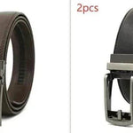 Fake Needle Belt Automatic Buckle Men Cowhide - EX-STOCK Canada