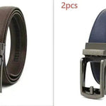 Fake Needle Belt Automatic Buckle Men Cowhide - EX-STOCK Canada