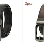 Fake Needle Belt Automatic Buckle Men Cowhide - EX-STOCK Canada