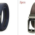 Fake Needle Belt Automatic Buckle Men Cowhide - EX-STOCK Canada