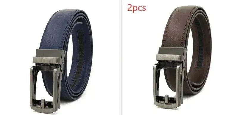 Fake Needle Belt Automatic Buckle Men Cowhide - EX-STOCK Canada