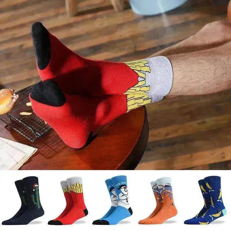 Fashion Creative Hamburger Pizza Alien Men Socks Cute Series - EX-STOCK Canada