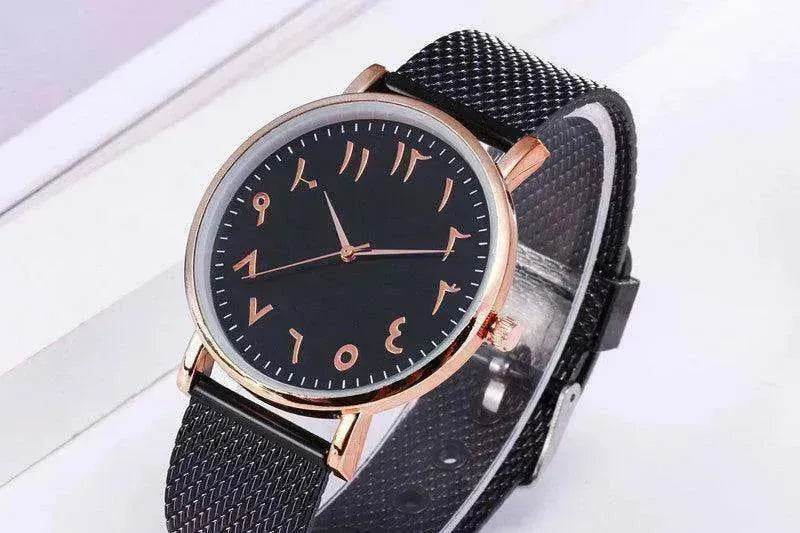 Fashion Creative Quartz Watches Couple Watches Digital Mesh Band Watches - EX-STOCK Canada