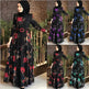 Fashion Floral Long Sleeve dress for Middle East Arab Dubai Turkey ArabWomen - EX-STOCK Canada