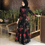 Fashion Floral Long Sleeve dress for Middle East Arab Dubai Turkey ArabWomen - EX-STOCK Canada