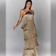 Fashion Halter Backless Sleeveless Tassel fringe Dress - EX-STOCK Canada