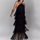 Fashion Halter Backless Sleeveless Tassel fringe Dress - EX-STOCK Canada