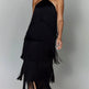 Fashion Halter Backless Sleeveless Tassel fringe Dress - EX-STOCK Canada