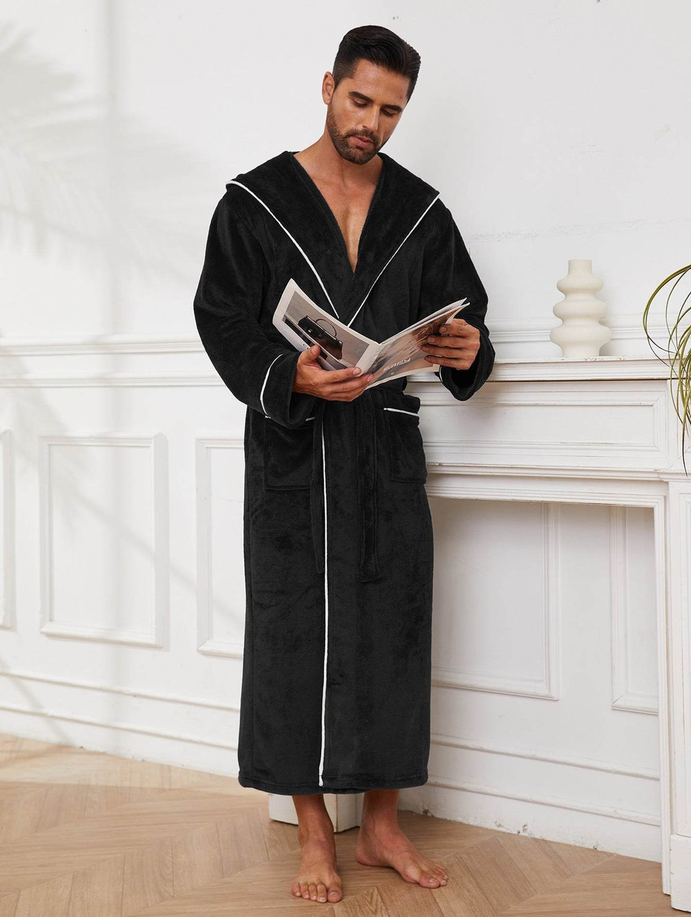 Fashion Men's Flannel Bathrobe Pajamas Women  EX-STOCK CANADA