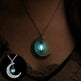 Fashion Moon Natural Glowing Stone Healing Necklace Women Gift Charm Luminous Pendant Necklace Jewelry - EX-STOCK Canada