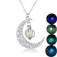 Fashion Moon Natural Glowing Stone Healing Necklace Women Gift Charm Luminous Pendant Necklace Jewelry - EX-STOCK Canada