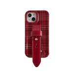 Fashion New Year Wine Red Plaid Phone Case - EX-STOCK Canada