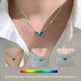 Fashion Novelty S925 Sliver Color-changing Butterfly Necklace - EX-STOCK CANADA