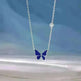 Fashion Novelty S925 Sliver Color-changing Butterfly Necklace - EX-STOCK CANADA