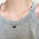 Fashion Novelty S925 Sliver Color-changing Butterfly Necklace - EX-STOCK CANADA
