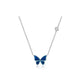 Fashion Novelty S925 Sliver Color-changing Butterfly Necklace - EX-STOCK CANADA