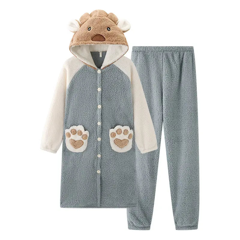 Fashion Pajamas For Women Thick Night-robe - EX-STOCK Canada