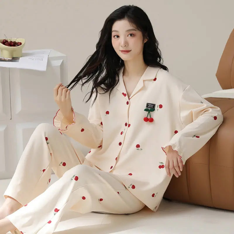 Fashion Personalized Double-sided Cotton Pajamas For Women - EX-STOCK Canada