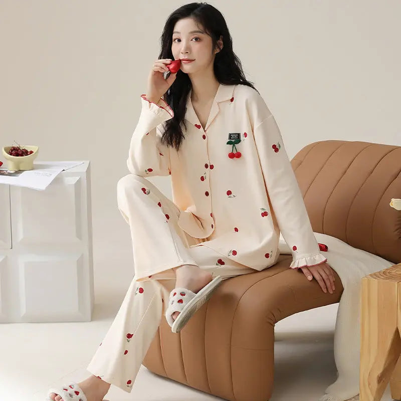 Fashion Personalized Double-sided Cotton Pajamas For Women - EX-STOCK Canada