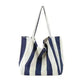 Fashion Shopper Handbags Women Striped Canvas Totes - EX-STOCK CANADA