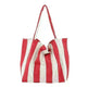 Fashion Shopper Handbags Women Striped Canvas Totes - EX-STOCK CANADA
