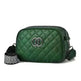 Fashion Shoulder Bag With Three Zippers Wide Shoulder Strap Small Square Bag Women - EX-STOCK CANADA