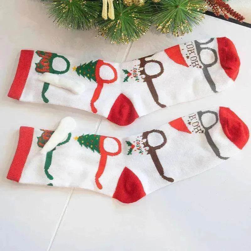 Fashion Simple Magnetic Christmas Socks For Men And Women - EX-STOCK Canada