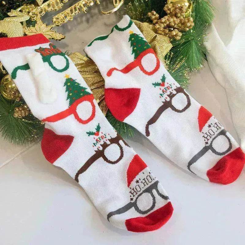 Fashion Simple Magnetic Christmas Socks For Men And Women - EX-STOCK Canada